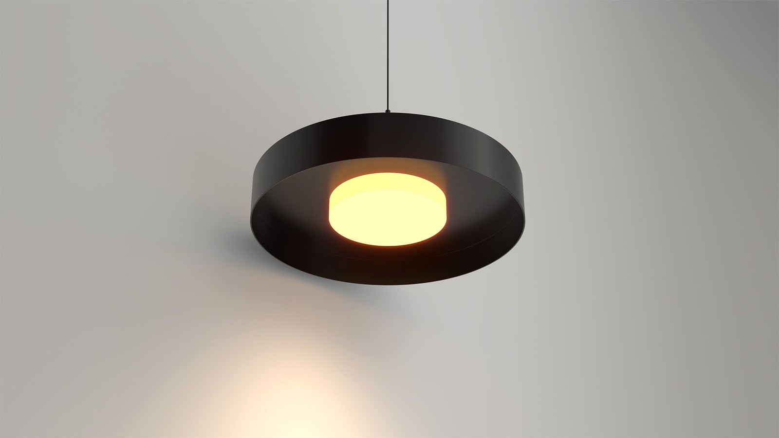 Round black pendant lighting